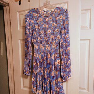 A.L.C. Blue Floral Dress as Seen On Kellly Clarkson Sz 4 New